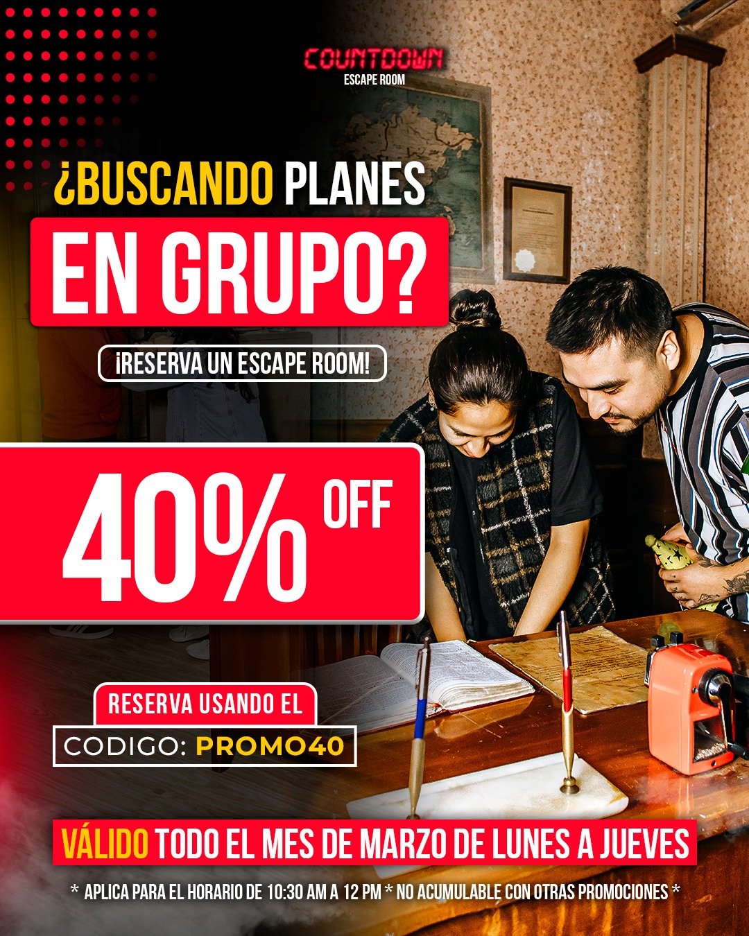 Promo Marzo 2026 40% Dcto